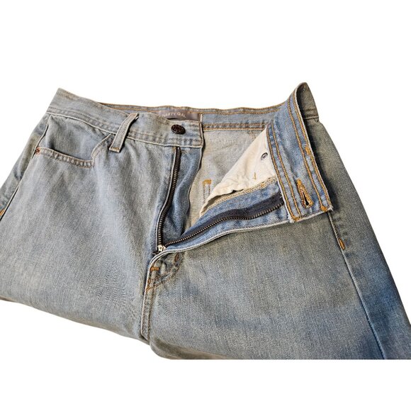 Nasty Gal Womens Wide Leg High-Waist Cropped Denim Jeans With Raw Hem Size 27 - Picture 4 of 8